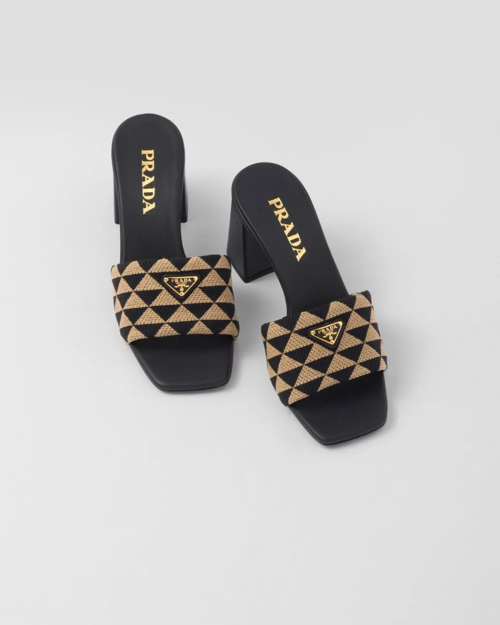 Mujer Prada PANTUFLAS Y CHINELAS^Sandalias De Tejido Bordado