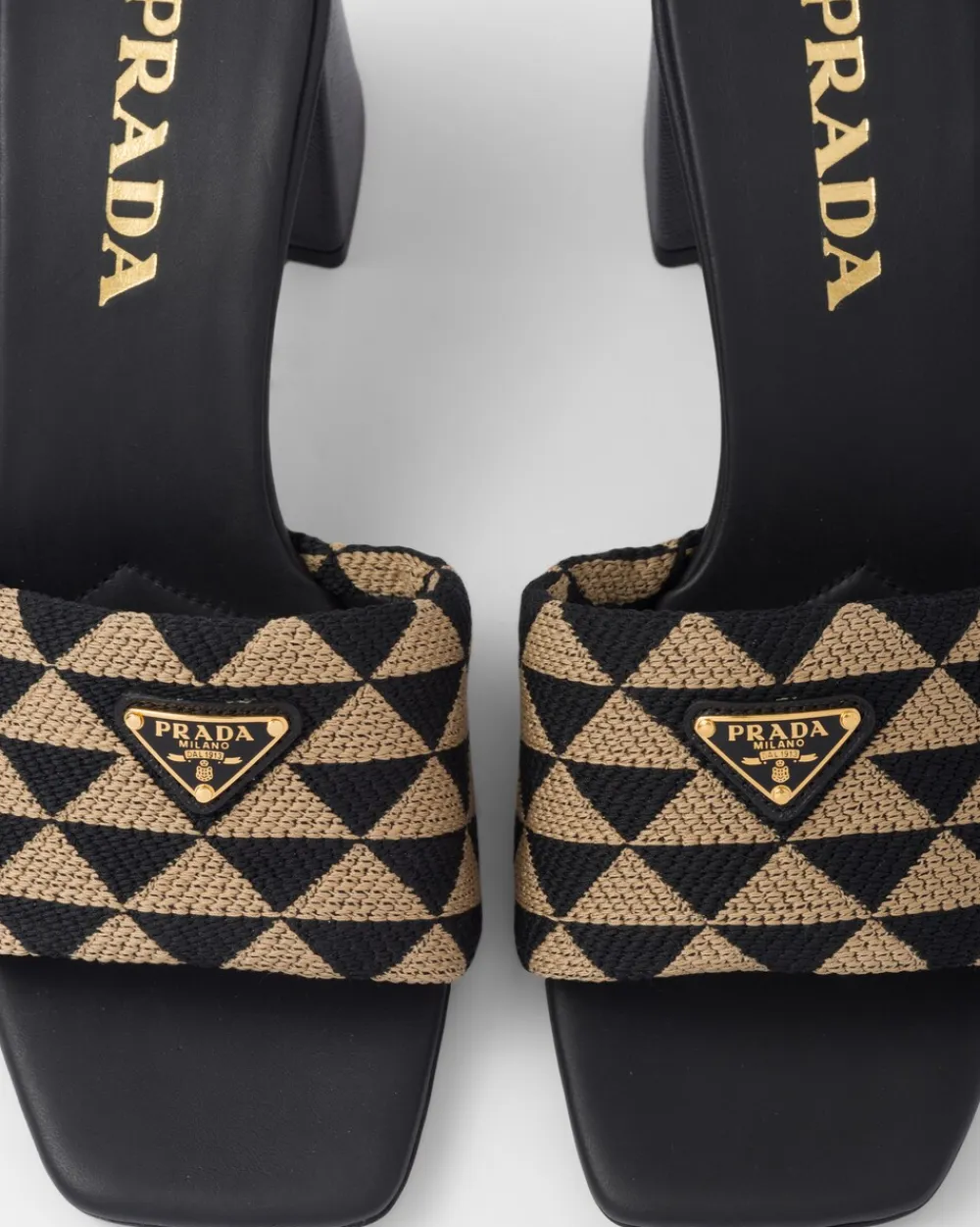 Mujer Prada PANTUFLAS Y CHINELAS^Sandalias De Tejido Bordado