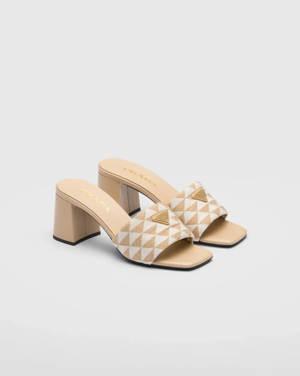 Mujer Prada PANTUFLAS Y CHINELAS^Sandalias De Tejido Bordado
