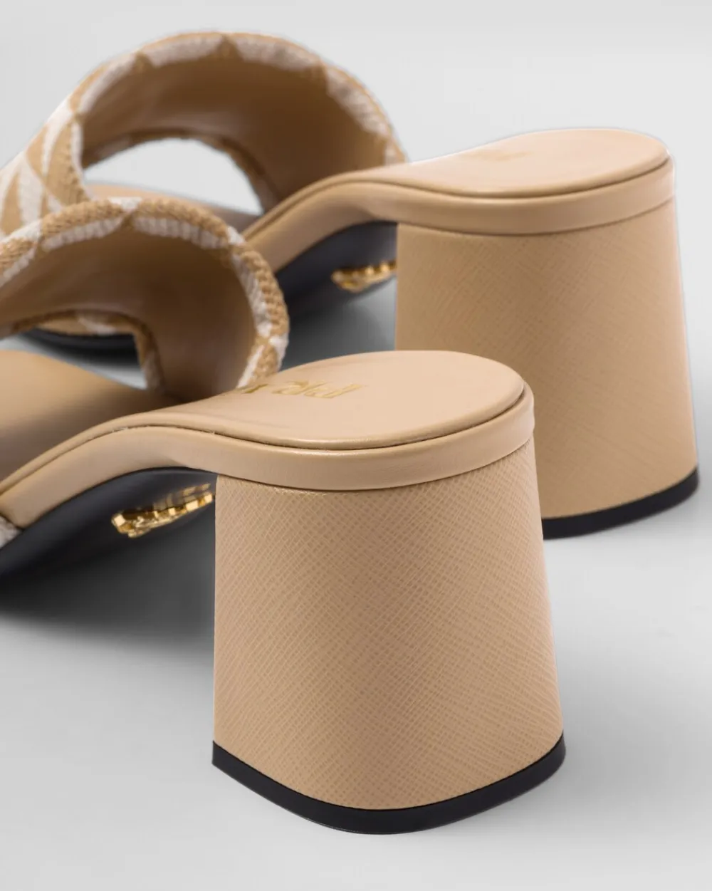 Mujer Prada PANTUFLAS Y CHINELAS^Sandalias De Tejido Bordado