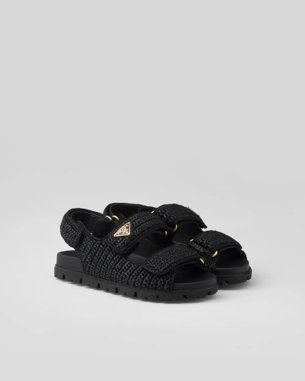Mujer Prada SANDALIAS^Sandalias De Tejido Trenzado