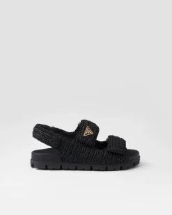 Mujer Prada SANDALIAS^Sandalias De Tejido Trenzado