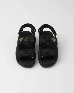 Mujer Prada SANDALIAS^Sandalias De Tejido Trenzado