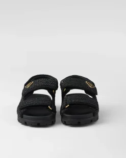Mujer Prada SANDALIAS^Sandalias De Tejido Trenzado