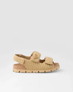 Mujer Prada SANDALIAS^Sandalias De Tejido Trenzado