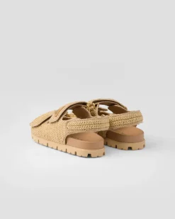 Mujer Prada SANDALIAS^Sandalias De Tejido Trenzado