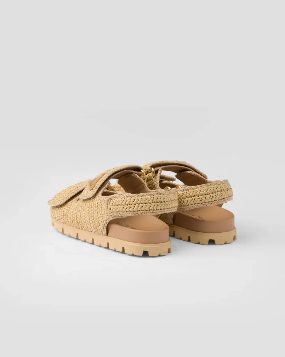 Mujer Prada SANDALIAS^Sandalias De Tejido Trenzado