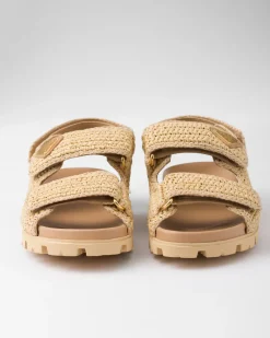 Mujer Prada SANDALIAS^Sandalias De Tejido Trenzado