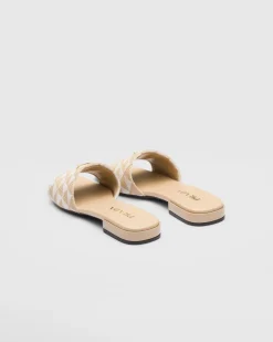 Mujer Prada PANTUFLAS Y CHINELAS^Sandalias En Tela Bordada