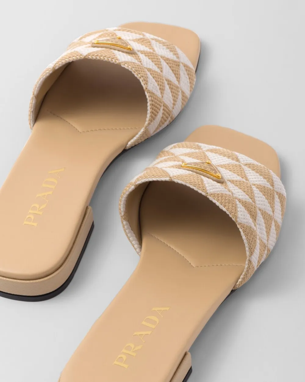 Mujer Prada PANTUFLAS Y CHINELAS^Sandalias En Tela Bordada