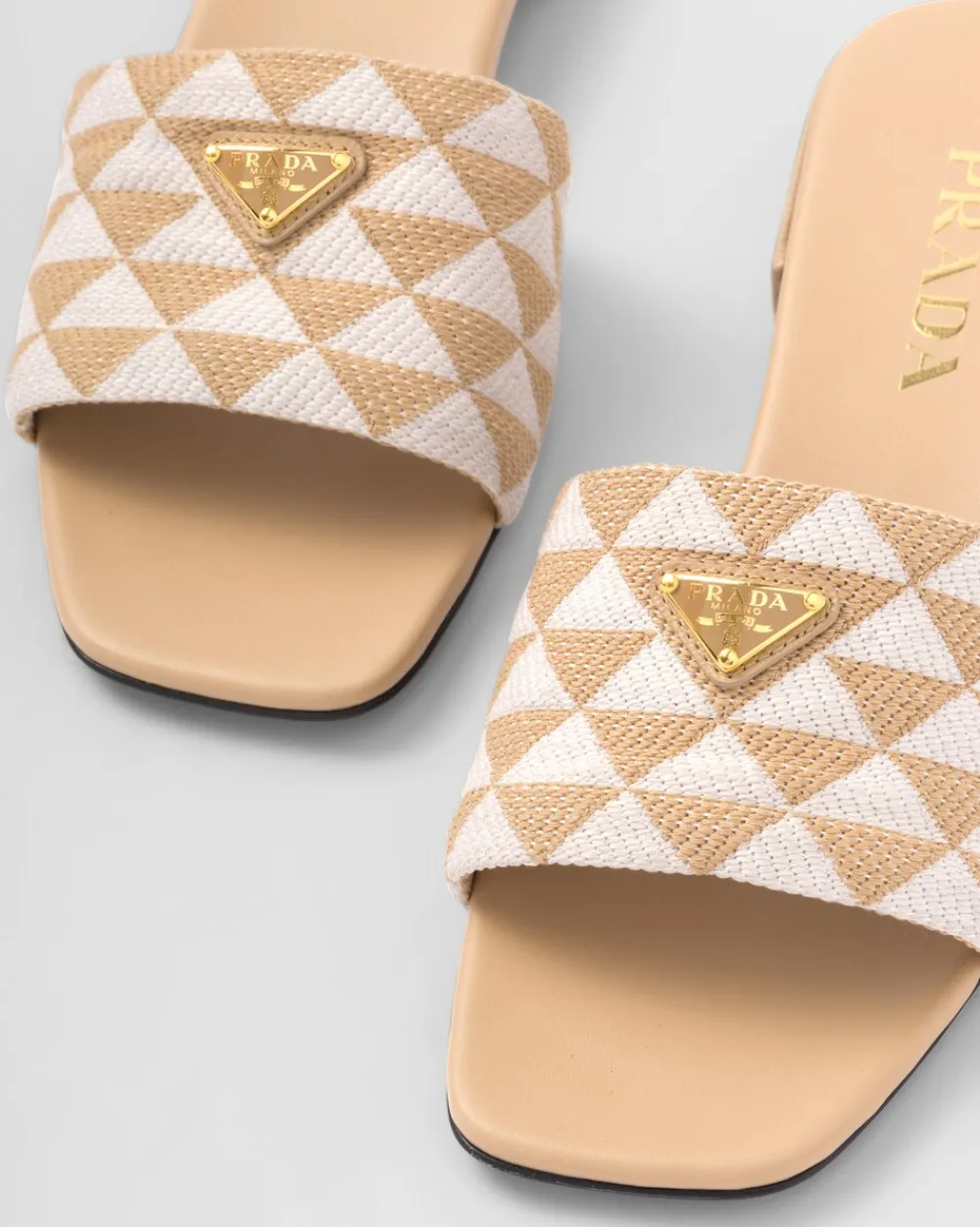 Mujer Prada PANTUFLAS Y CHINELAS^Sandalias En Tela Bordada