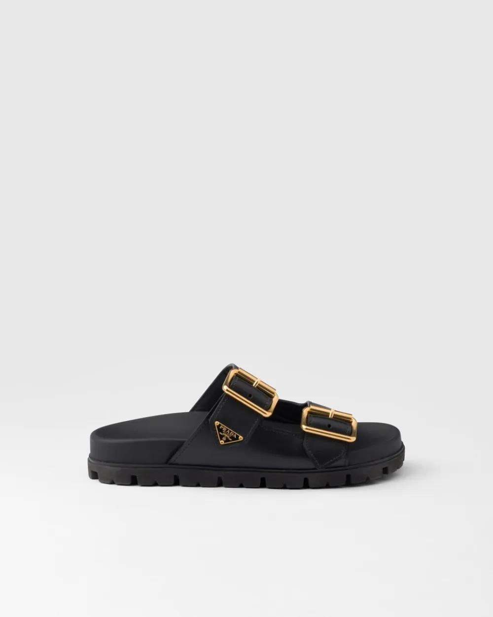 Mujer Prada PANTUFLAS Y CHINELAS^Sandalias Planas Con Tira De Piel