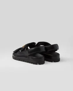 Mujer Prada SANDALIAS^Sandalias Planas De Napa