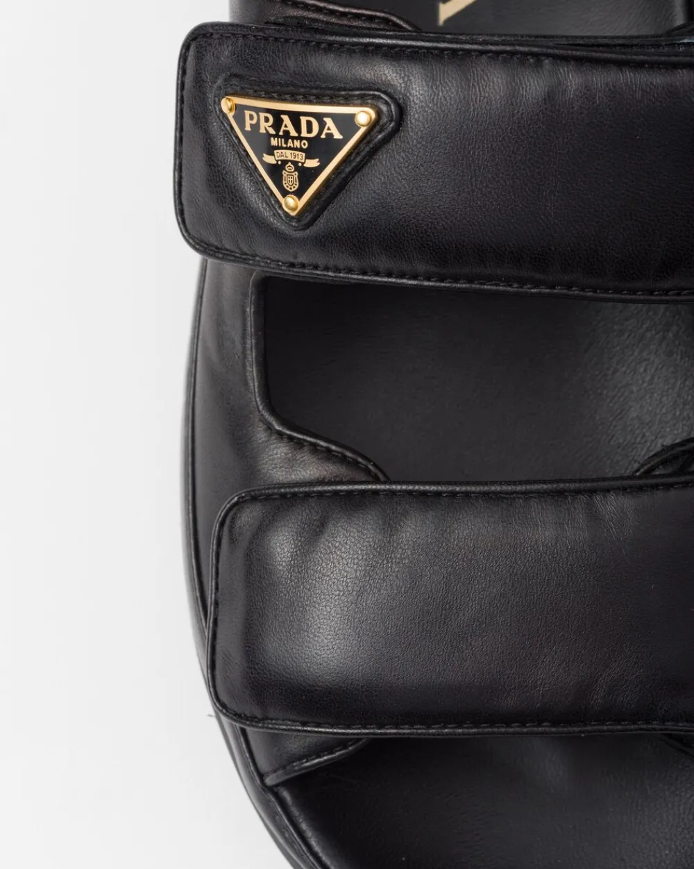 Mujer Prada SANDALIAS^Sandalias Planas De Napa