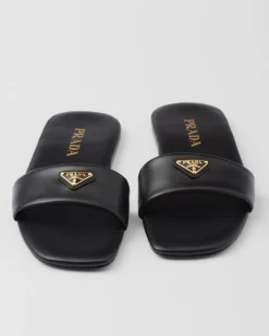Mujer Prada PANTUFLAS Y CHINELAS^Sandalias Planas De Piel