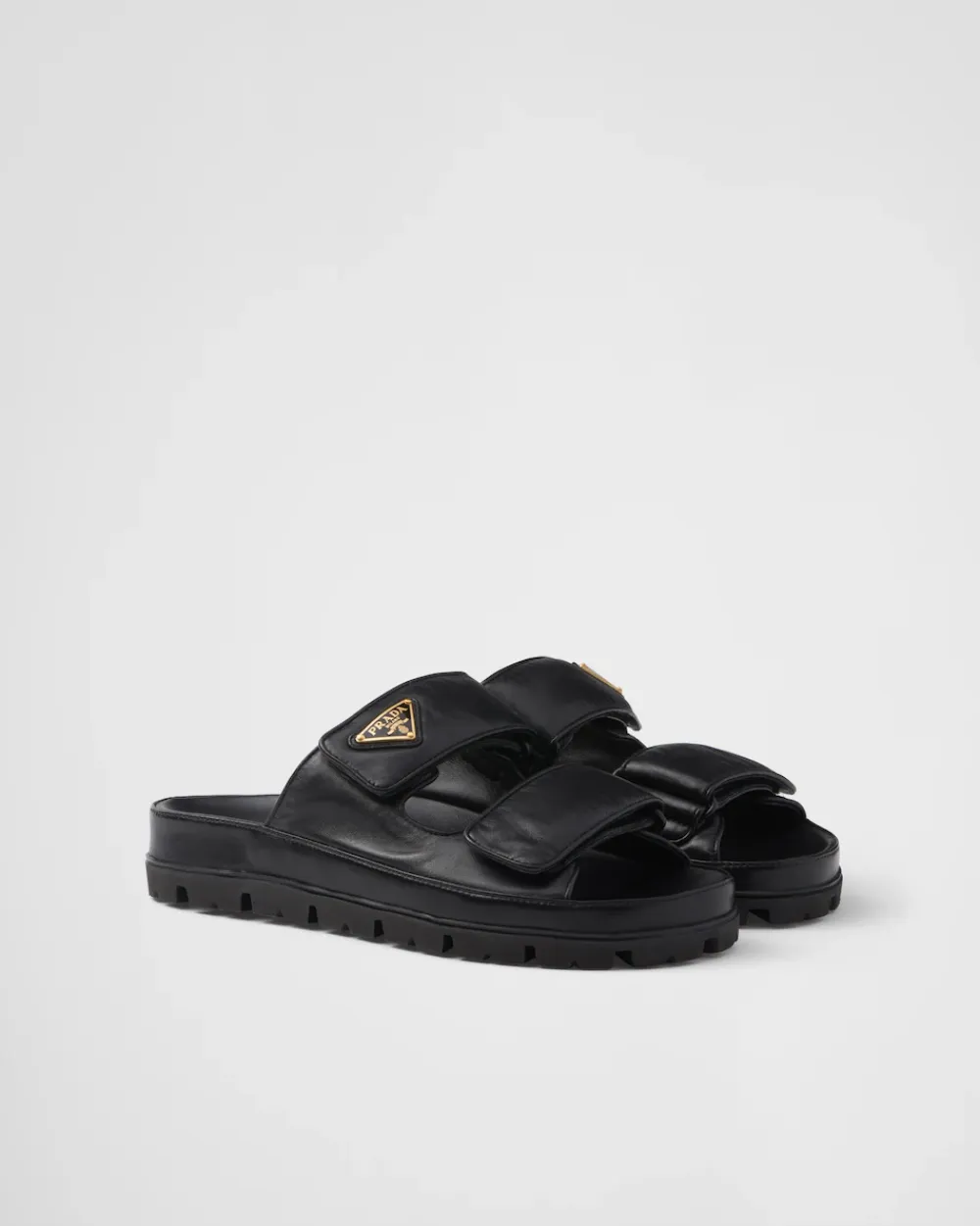 Mujer Prada PANTUFLAS Y CHINELAS^Sandalias Planas De Piel De Napa