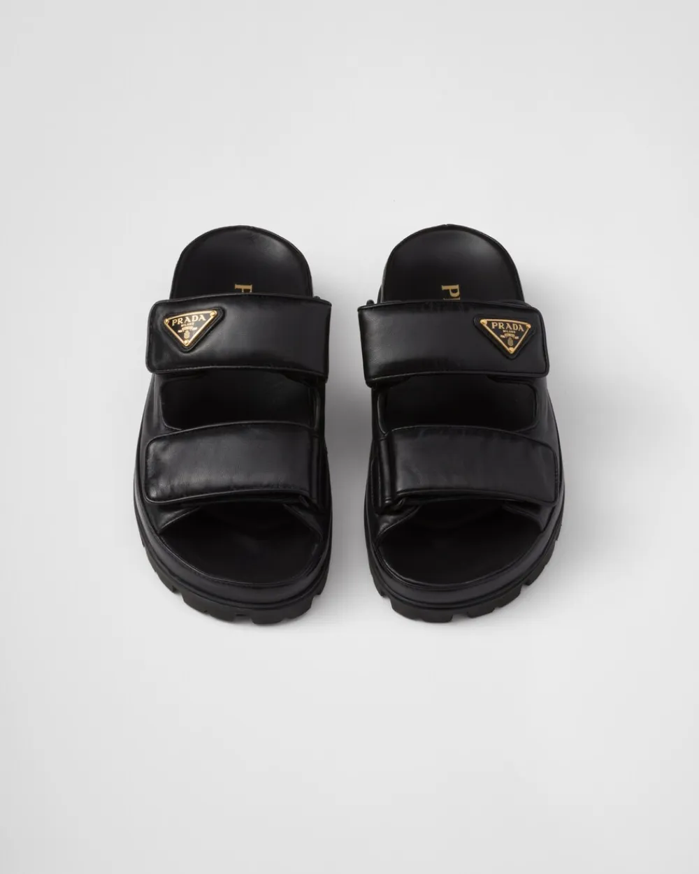 Mujer Prada PANTUFLAS Y CHINELAS^Sandalias Planas De Piel De Napa
