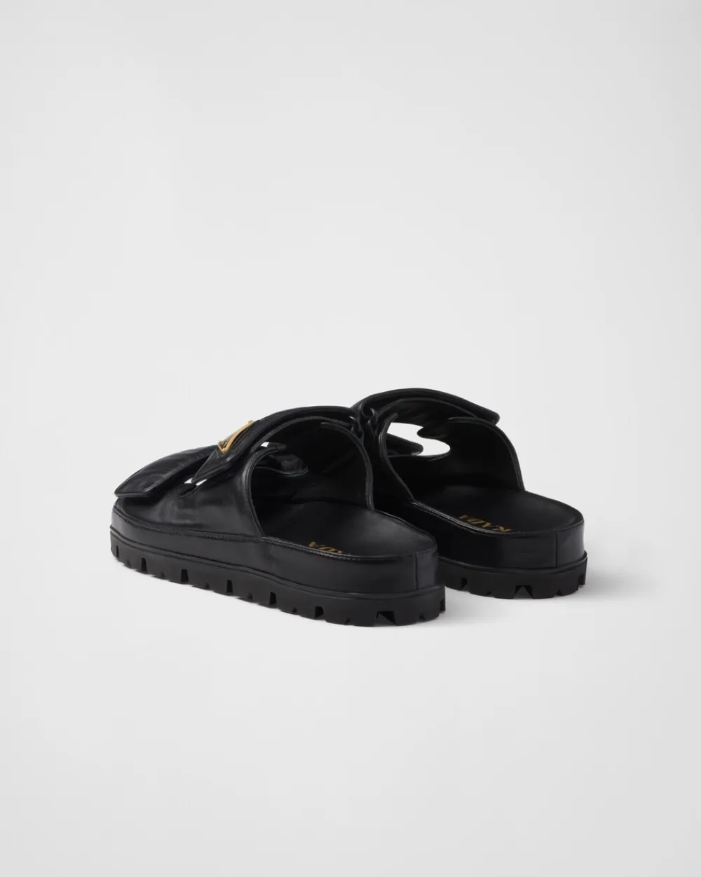 Mujer Prada PANTUFLAS Y CHINELAS^Sandalias Planas De Piel De Napa