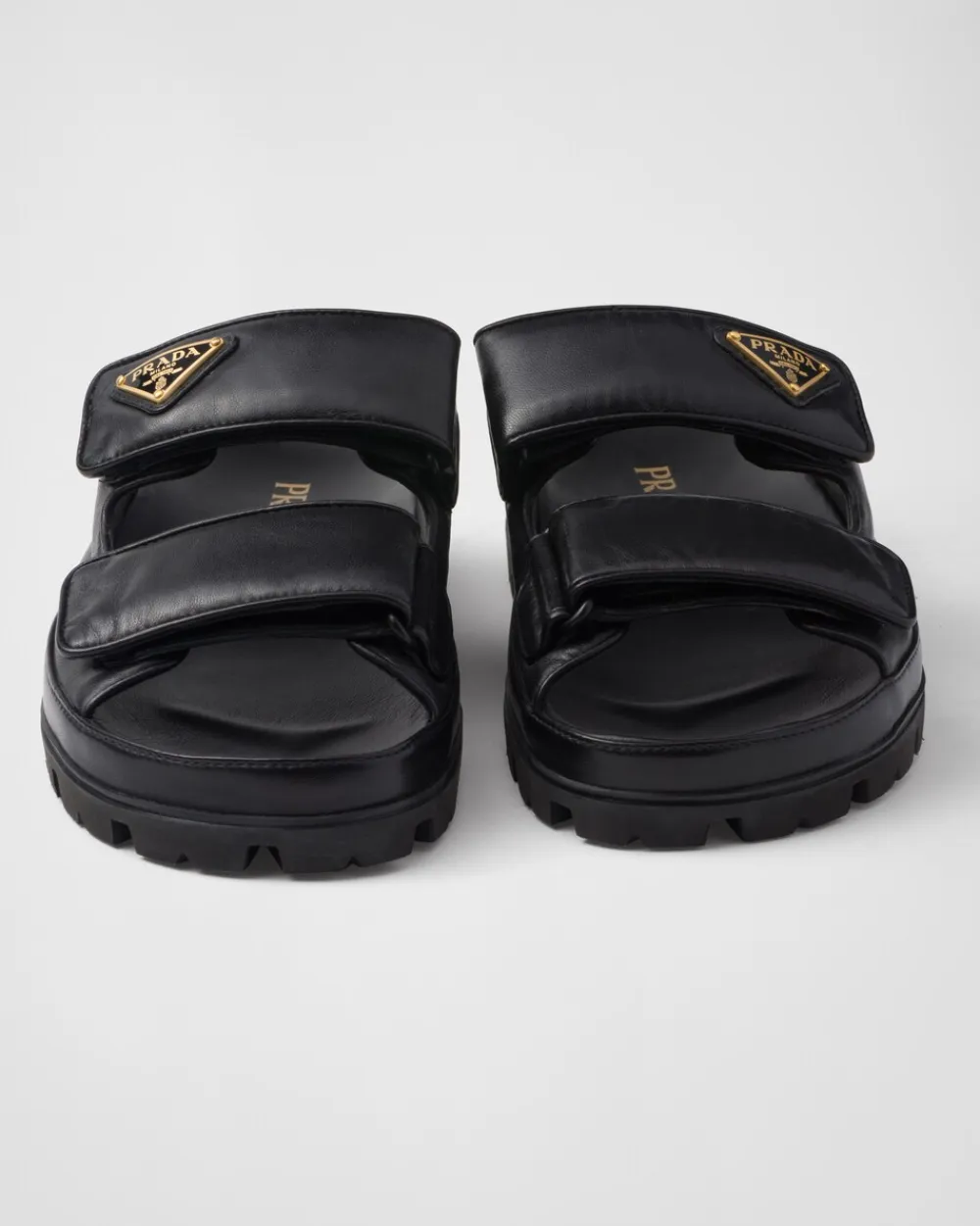 Mujer Prada PANTUFLAS Y CHINELAS^Sandalias Planas De Piel De Napa