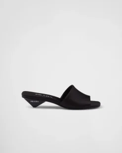 Mujer Prada PANTUFLAS Y CHINELAS^Sandalias Planas De Satén