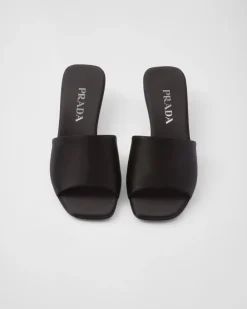 Mujer Prada PANTUFLAS Y CHINELAS^Sandalias Planas De Satén