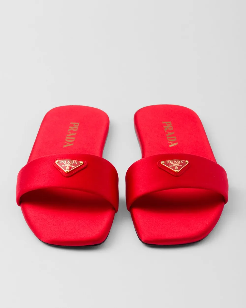 Mujer Prada PANTUFLAS Y CHINELAS^Sandalias Planas De Satén