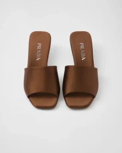 Mujer Prada PANTUFLAS Y CHINELAS^Sandalias Planas De Satén