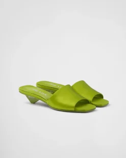 Mujer Prada PANTUFLAS Y CHINELAS^Sandalias Planas De Satén