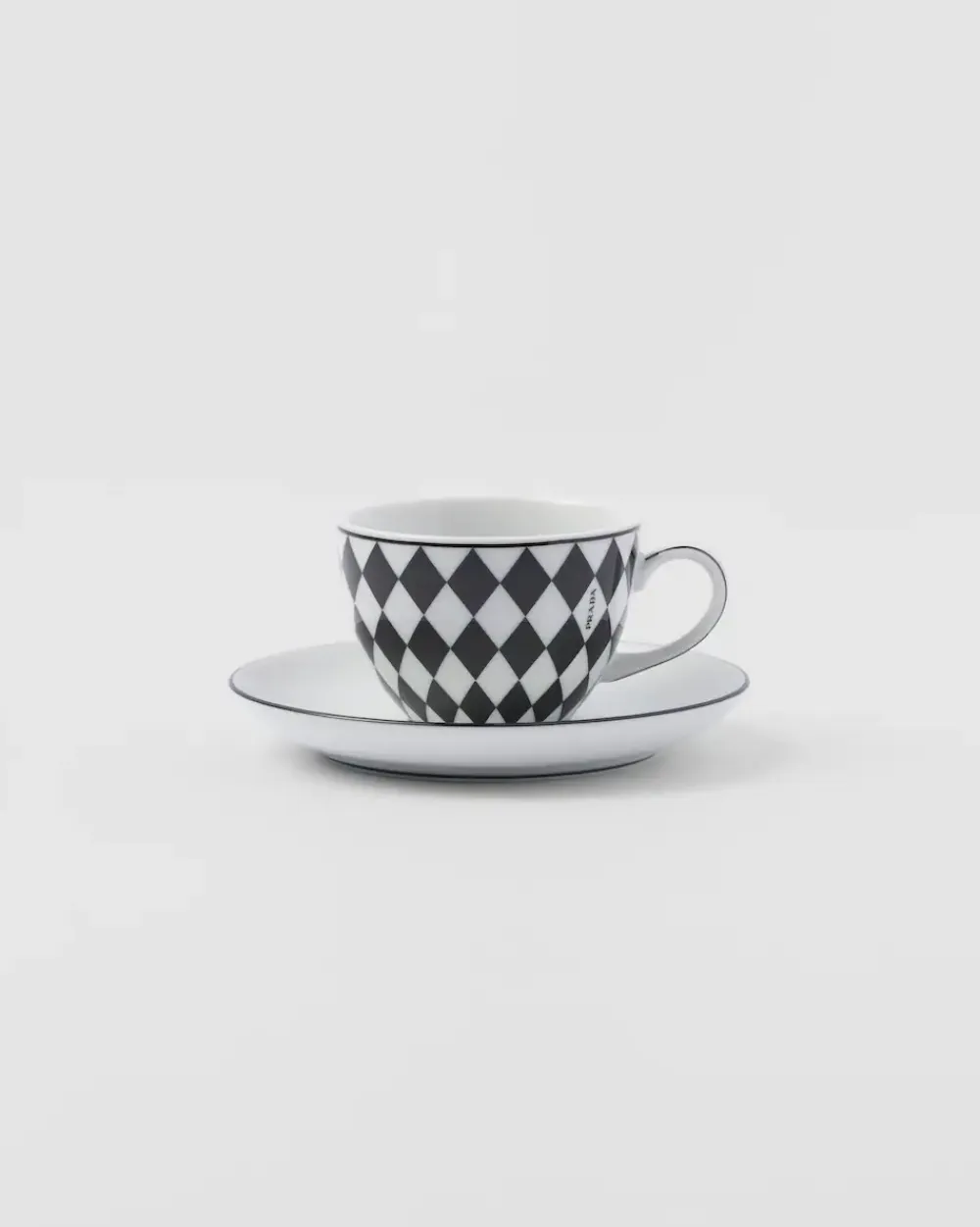 Prada TÉ Y CAFÉ^Set De Cuatro Tazas De Café De Porcelana - Checkerboard