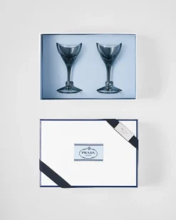 Prada COPAS Y VASOS^Set De Dos Copas De Licor De Cristal - New York