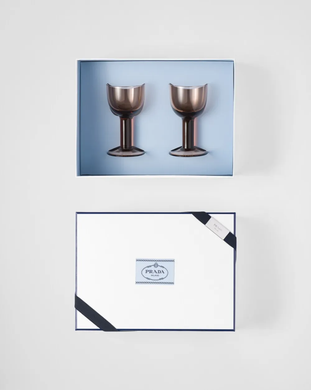 Prada COPAS Y VASOS^Set De Dos Copas De Vino Blanco De Cristal - Plinth