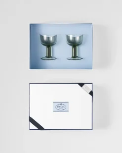 Prada COPAS Y VASOS^Set De Dos Copas De Vino Tinto De Cristal - Plinth