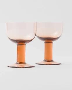 Prada COPAS Y VASOS^Set De Dos Copas De Vino Tinto De Cristal - Plinth