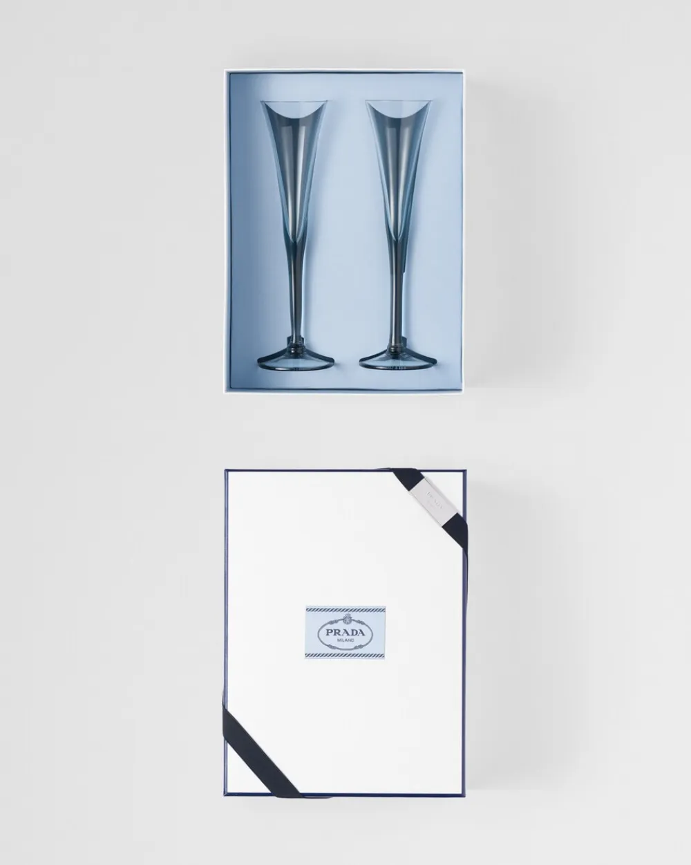 Prada COPAS Y VASOS^Set De Dos Copas Flauta De Cristal - New York