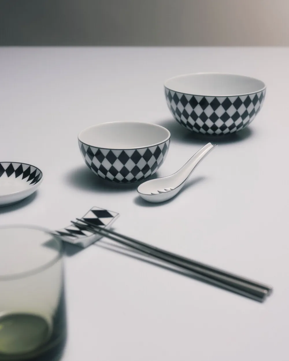 Prada BANDEJAS Y ACCESORIOS DE MESA^Set De Dos Cucharas De Porcelana - Checkerboard