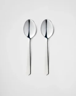 Prada CUBERTERÍA^Set De Dos Cucharillas De Café De Acero Inoxidable