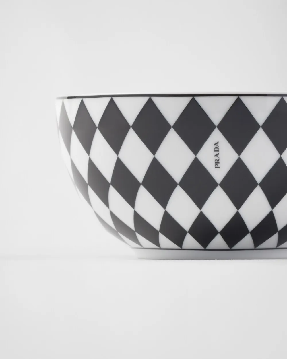 Prada PLATOS Y BOLES^Set De Dos Cuencos De Arroz O Cereales De Porcelana - Checkerboard