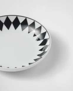 Prada PLATOS Y BOLES^Set De Dos Cuencos De Salsa De Porcelana - Checkerboard
