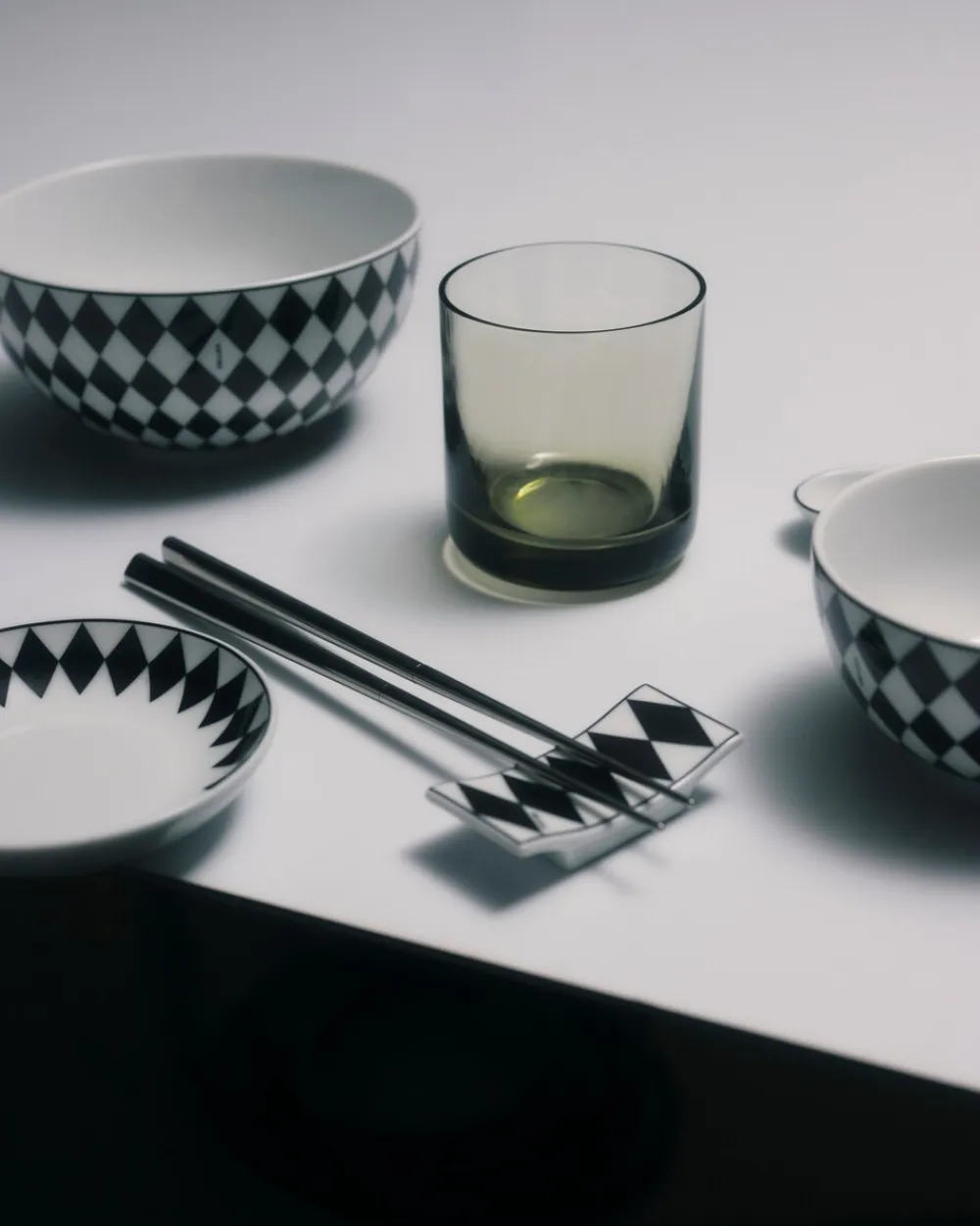 Prada PLATOS Y BOLES^Set De Dos Cuencos De Sopa De Porcelana - Checkerboard