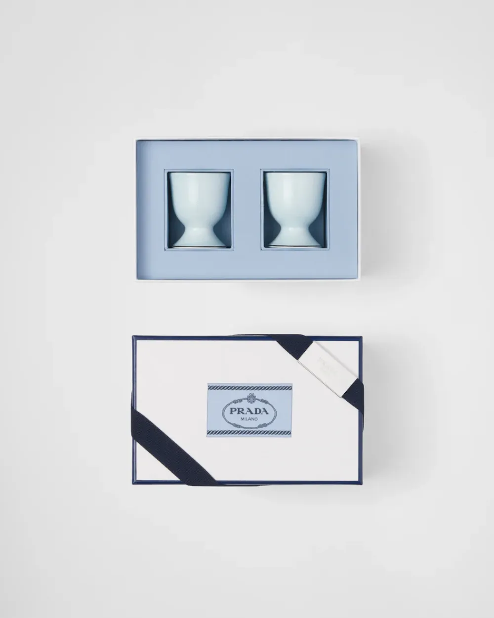 Prada BANDEJAS Y ACCESORIOS DE MESA^Set De Dos Hueveras De Porcelana - Celadon