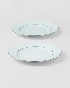 Prada PLATOS Y BOLES^Set De Dos Platos De Postre De Porcelana - Celadon