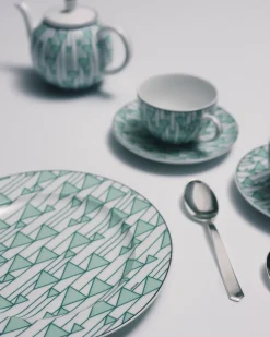 Prada PLATOS Y BOLES^Set De Dos Platos De Postre De Porcelana - Vienna Green