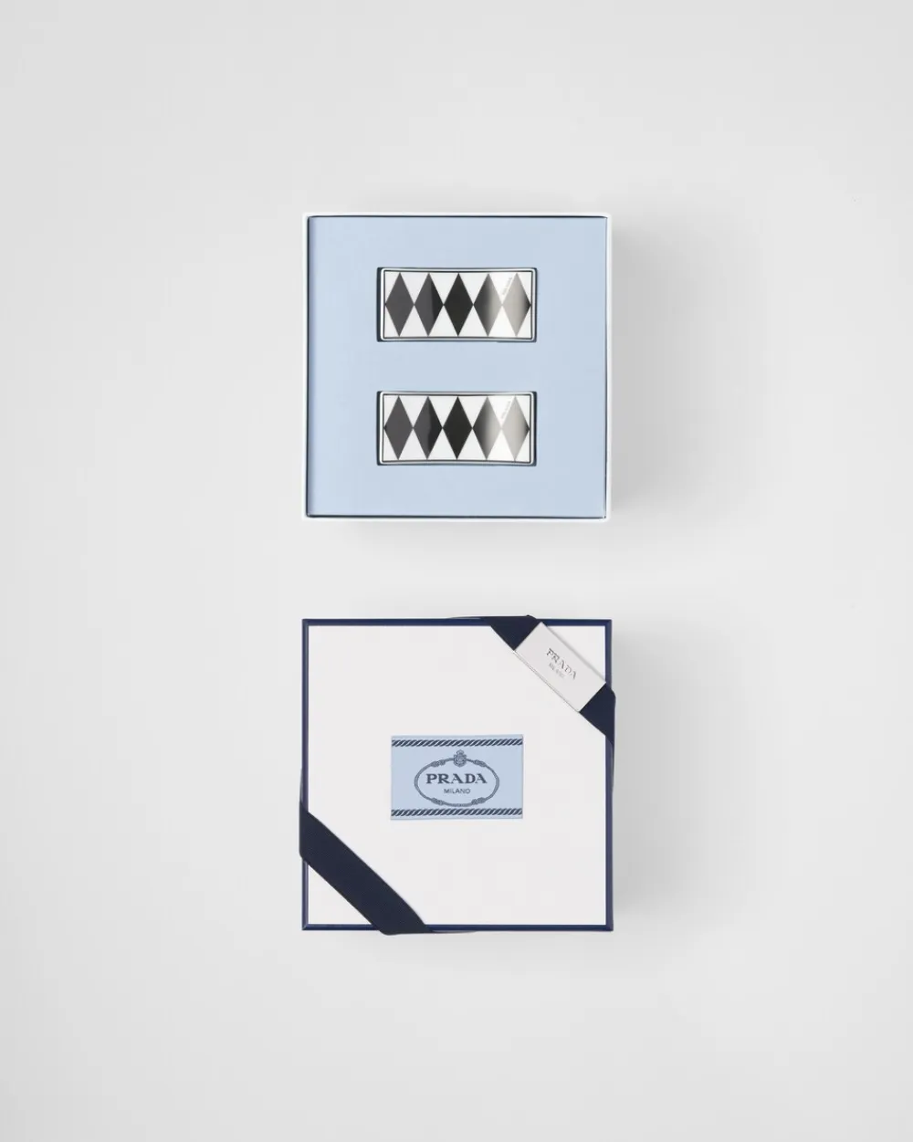 Prada BANDEJAS Y ACCESORIOS DE MESA^Set De Dos Soportes Para Palillos De Porcelana - Checkerboard