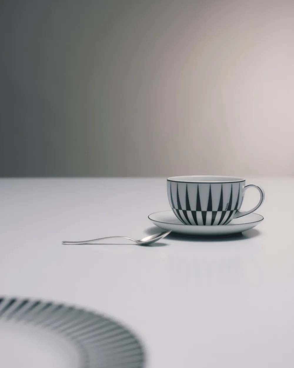 Prada TÉ Y CAFÉ^Set De Dos Tazas De Capuchino De Porcelana - Stripes