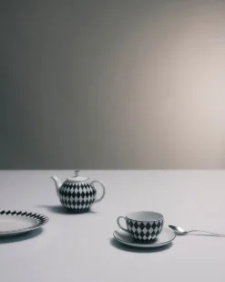 Prada TÉ Y CAFÉ^Set De Dos Tazas De Té De Porcelana - Checkerboard