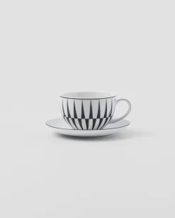 Prada TÉ Y CAFÉ^Set De Dos Tazas De Té De Porcelana - Stripes