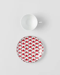 Prada TÉ Y CAFÉ^Set De Dos Tazas De Té De Porcelana - Vienna Red