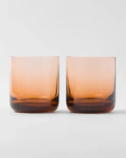 Prada COPAS Y VASOS^Set De Dos Vasos De Cristal - Plinth