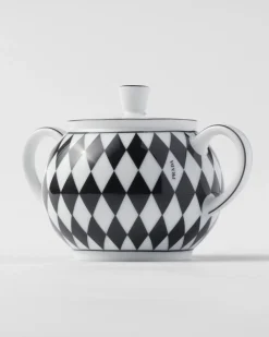 Prada TÉ Y CAFÉ^Set De Jarrita Y Azucarero De Porcelana - Checkerboard