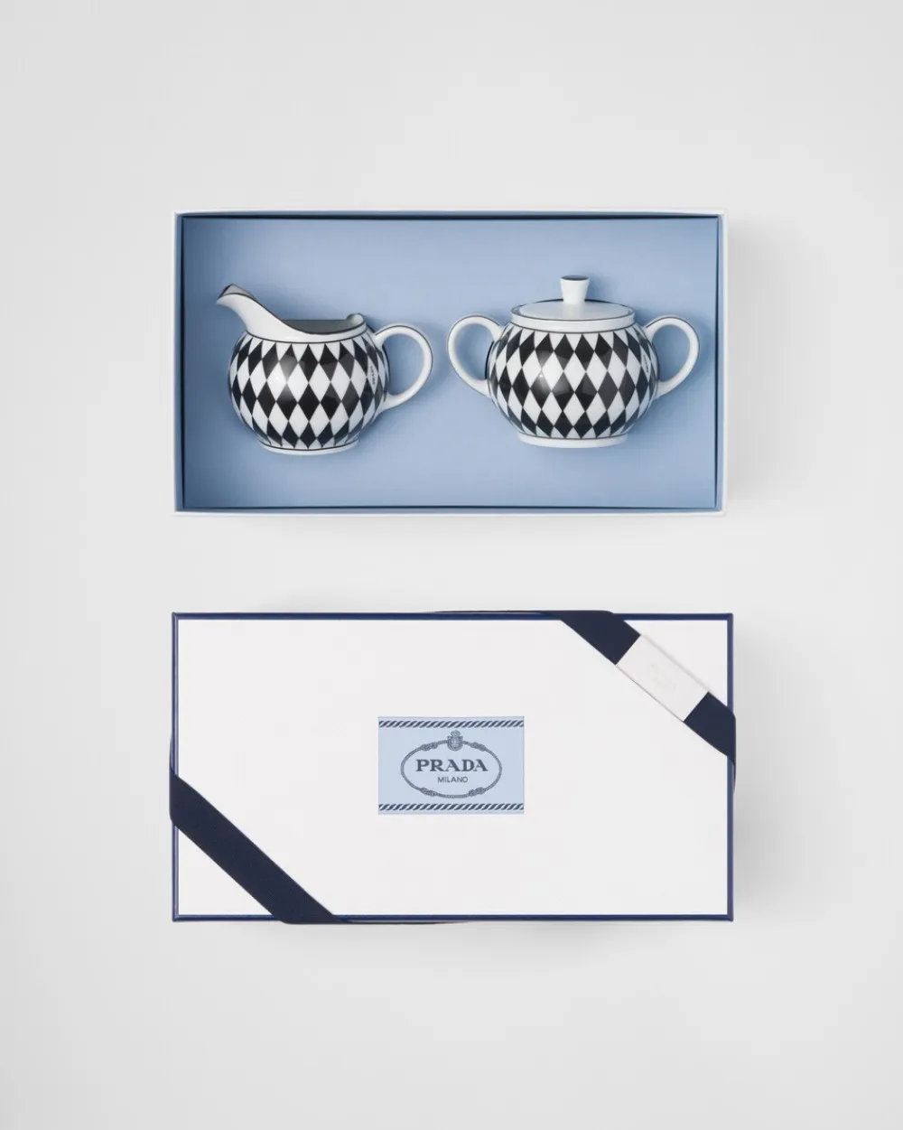 Prada TÉ Y CAFÉ^Set De Jarrita Y Azucarero De Porcelana - Checkerboard